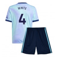 Maglie da calcio Arsenal Ben White #4 Terza Maglia Bambino 2024-25 Manica Corta (+ Pantaloni corti)